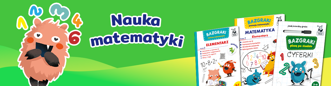 Książeczki Bazgraki do nauki matematyki marki Kapitan Nauka